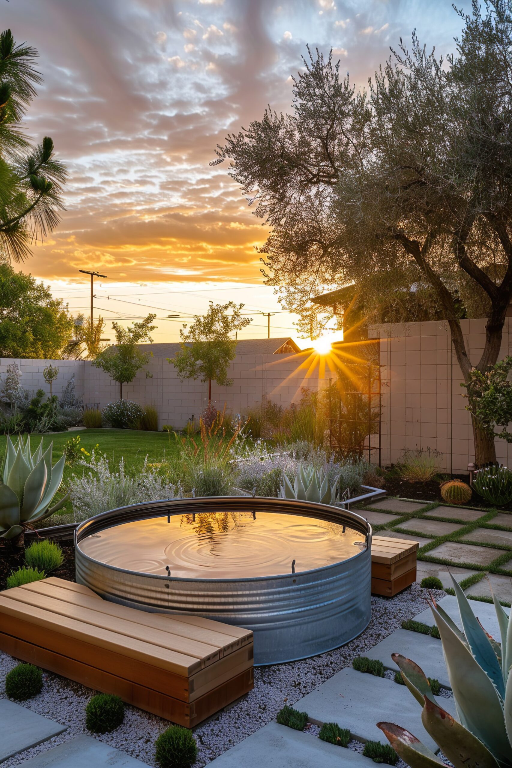 10 Dreamy Stock Tank Pool Bench Ideas Worth Copying