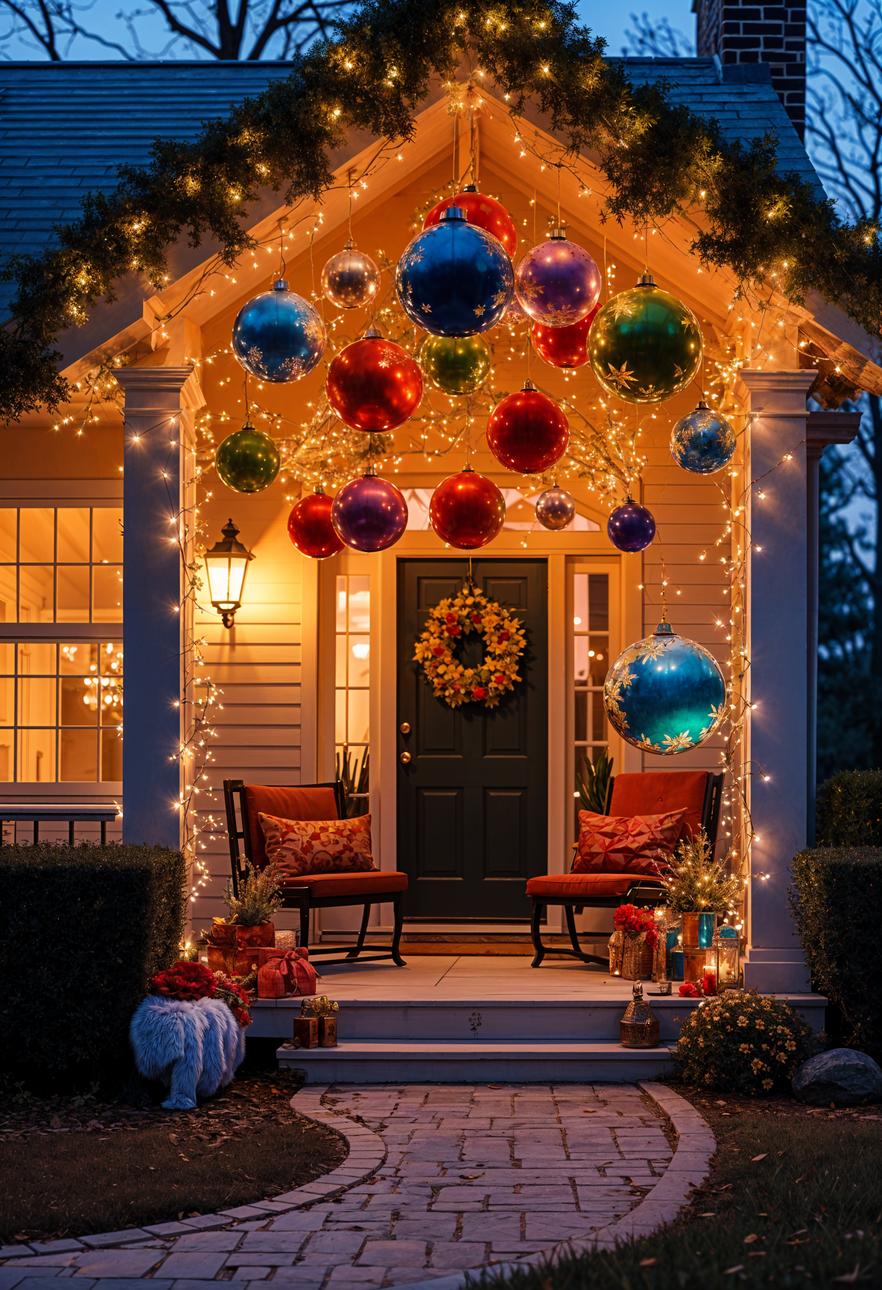 16 Front Porch Christmas Decor Ideas for the Holiday Season