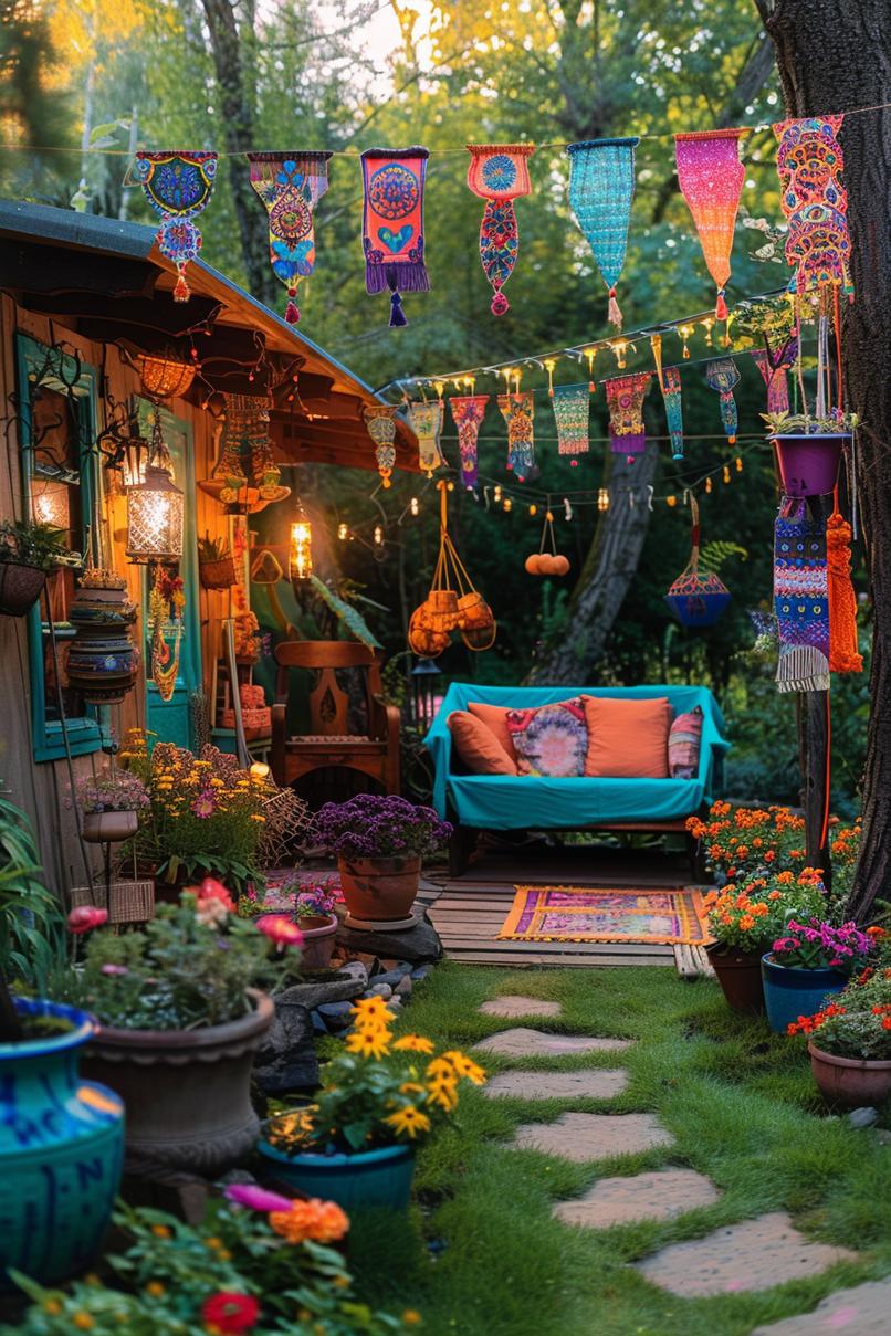 19 Hippie Gardens for Your Whimsical Outdoor Oasis