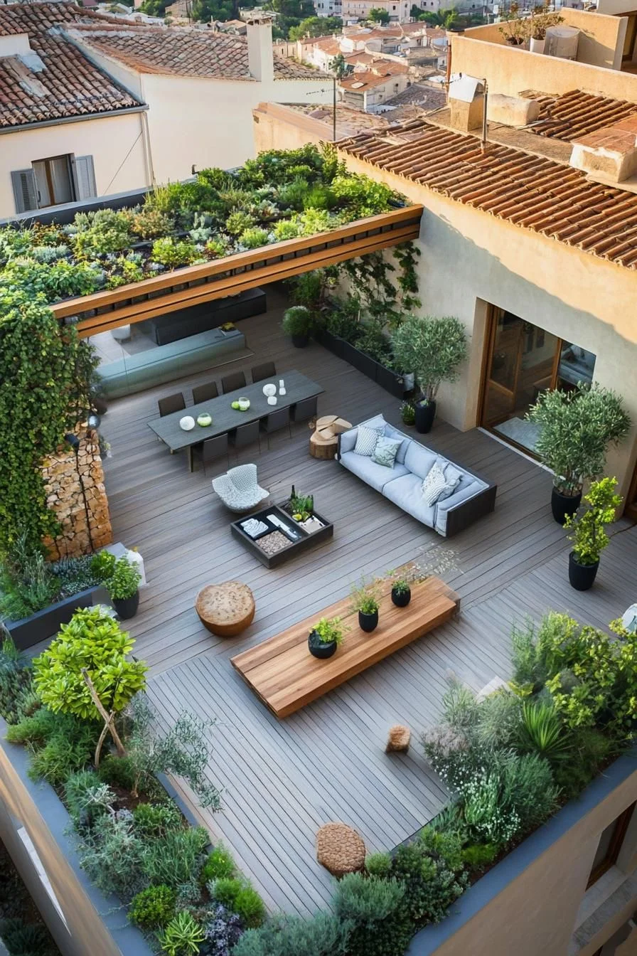 Leafy Rooftop Retreat Design