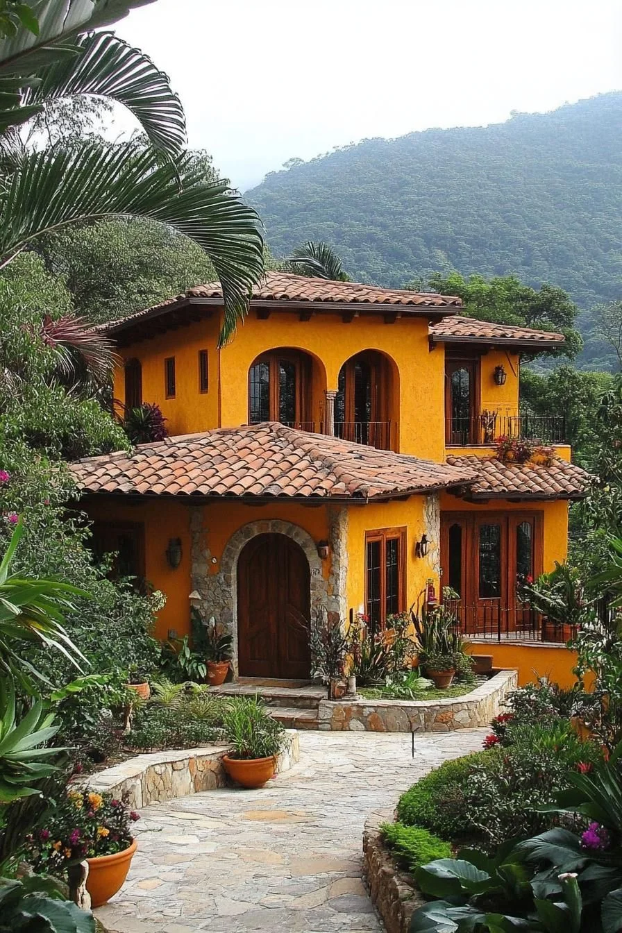 A Sunlit Mexican Home Surrounded by Nature