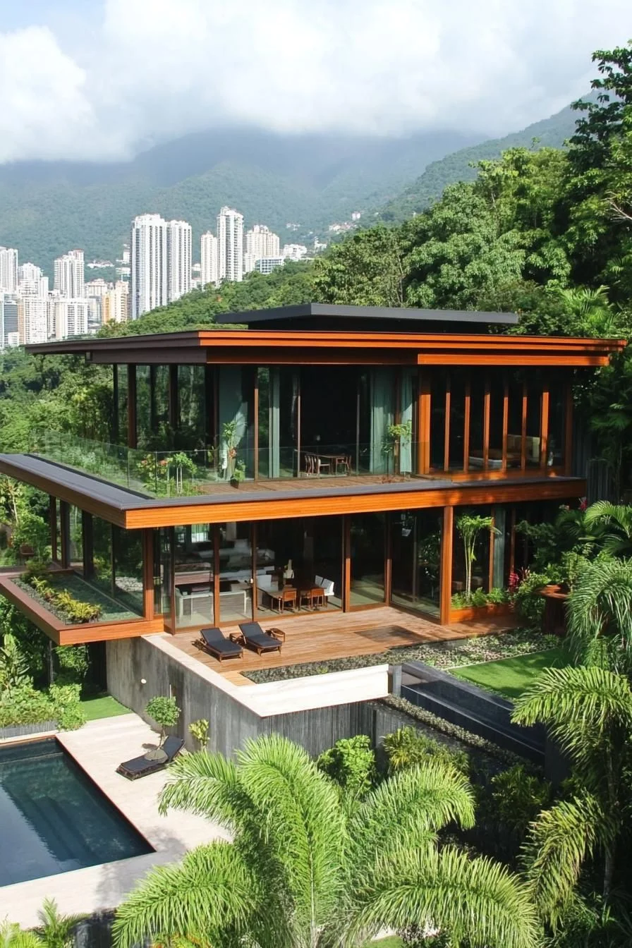 A Nature-Framed Thai Viewpoint Home