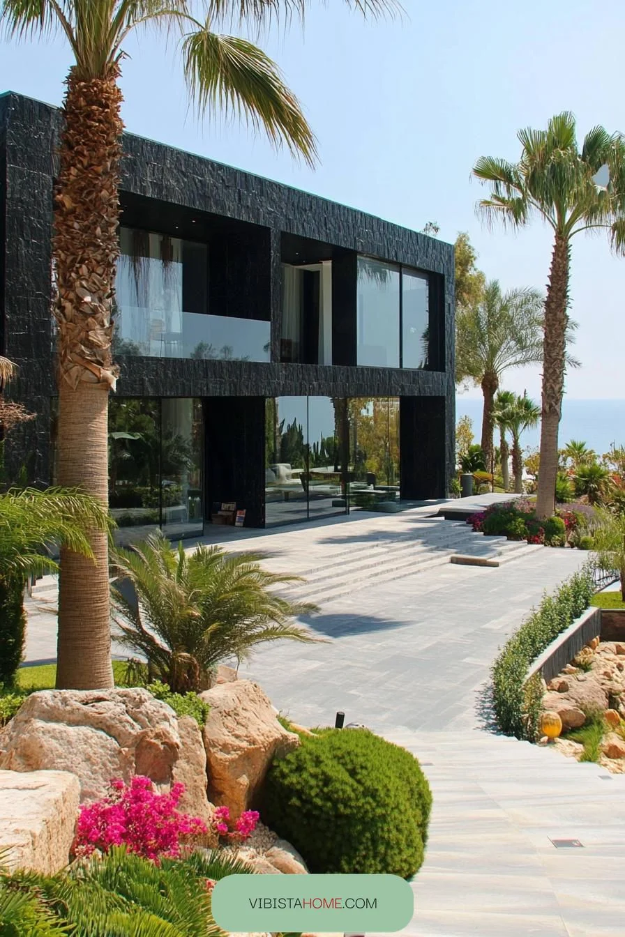 Palm Serenity and Sleek Shadows