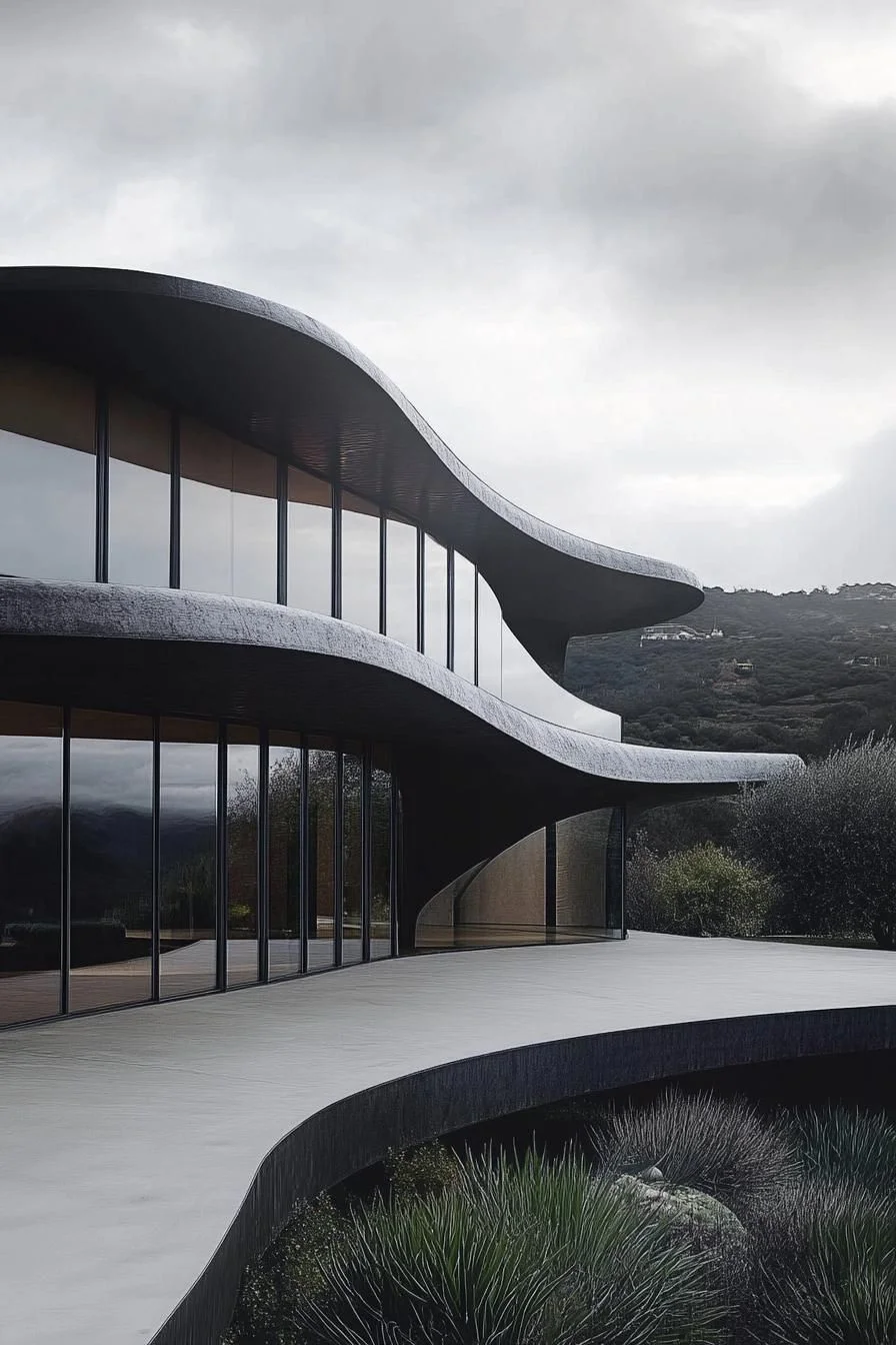 A Wavy Wilderness Retreat's Dance of Curves