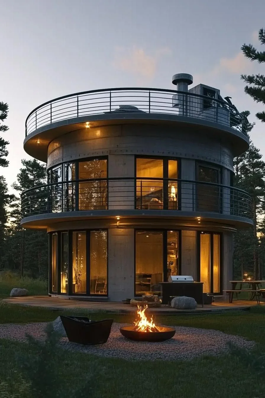 Marvelous Circular Silo House Style
