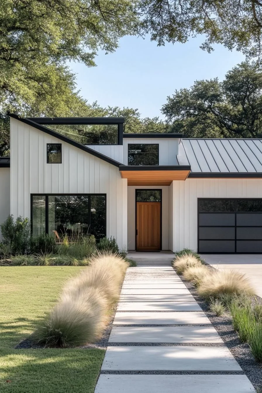 Modern Long House with Rustic Touches