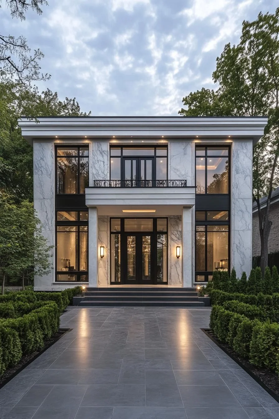 Sleek Retreat With Marble Details