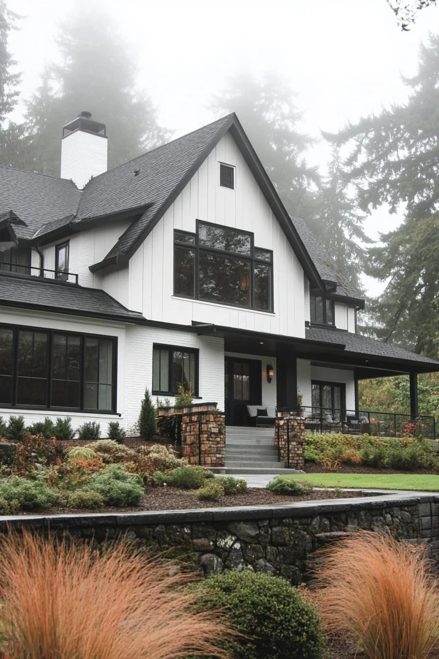A Tudor Home Wrapped in Mist