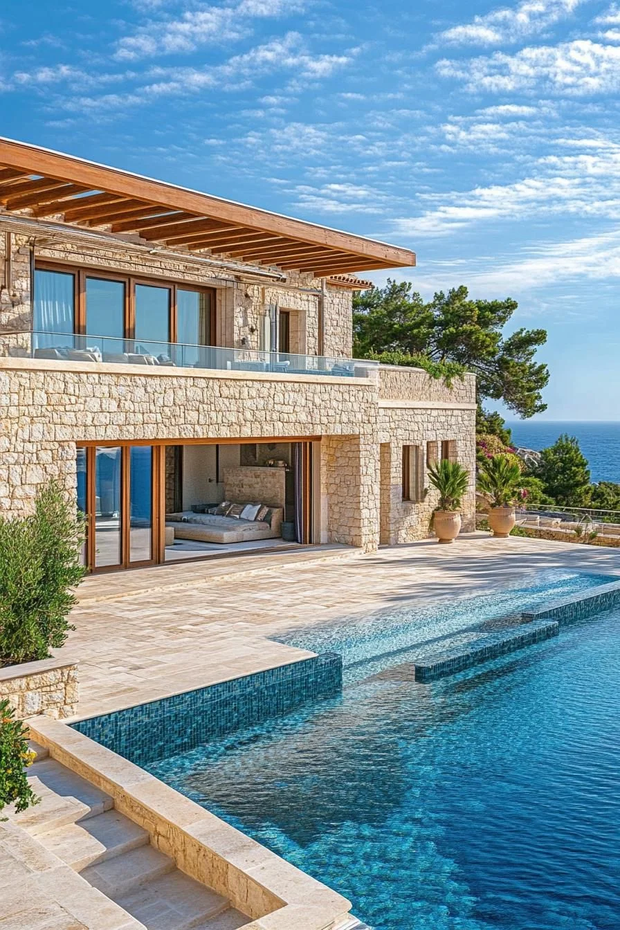 A Stone Retreat Near the Sea