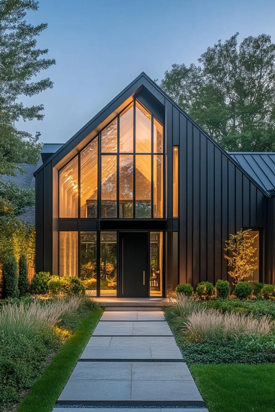Contemporary Style Under a Gabled Roof