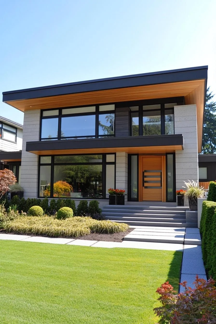 Suburban Chic With a Wood Accent