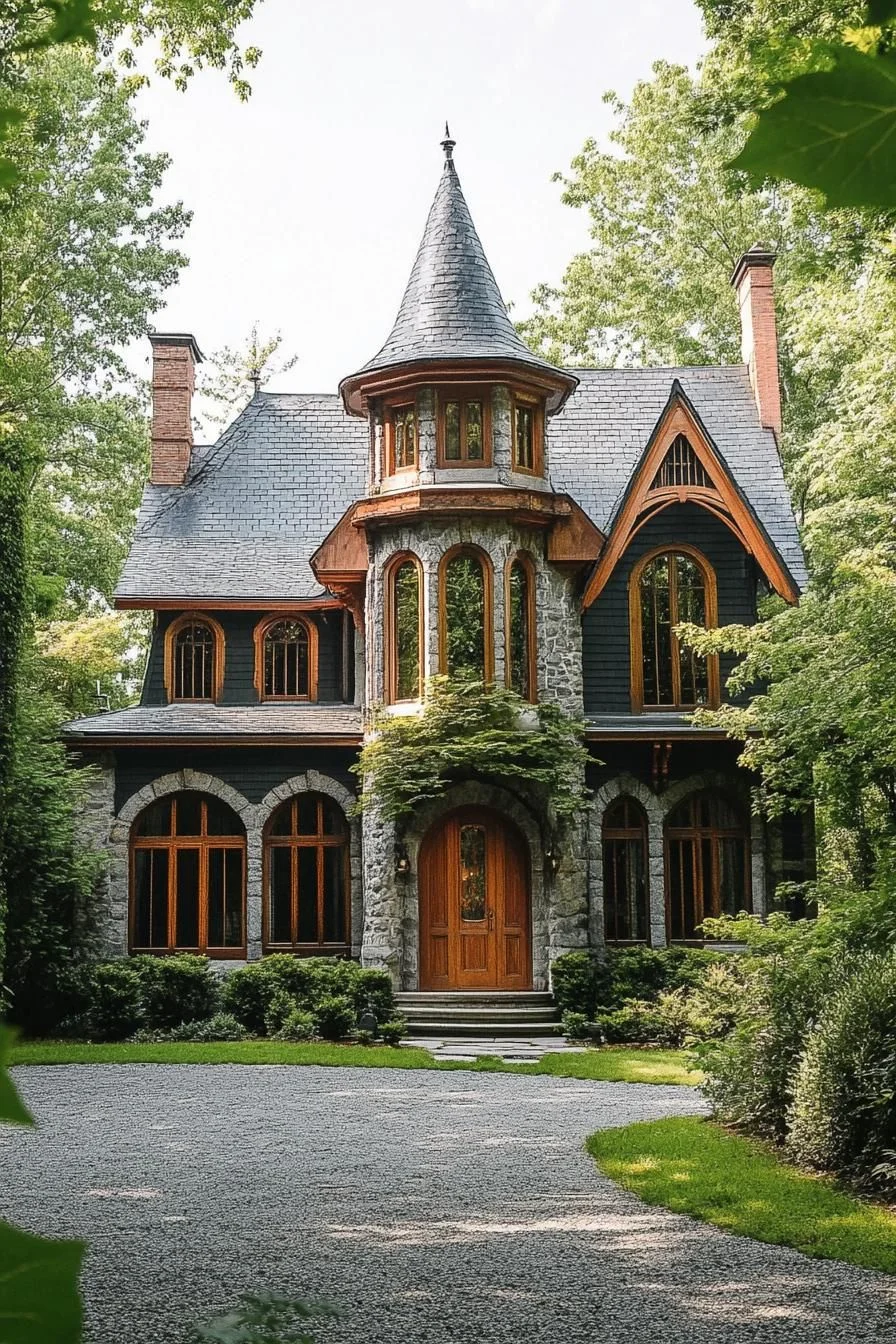 Stone Fortress With Modern French Details