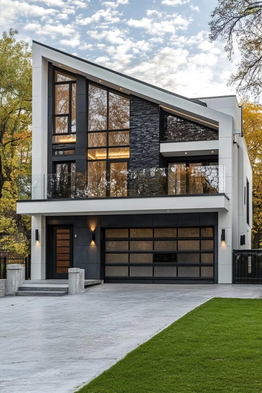 A Villa With Bold Angular Shapes