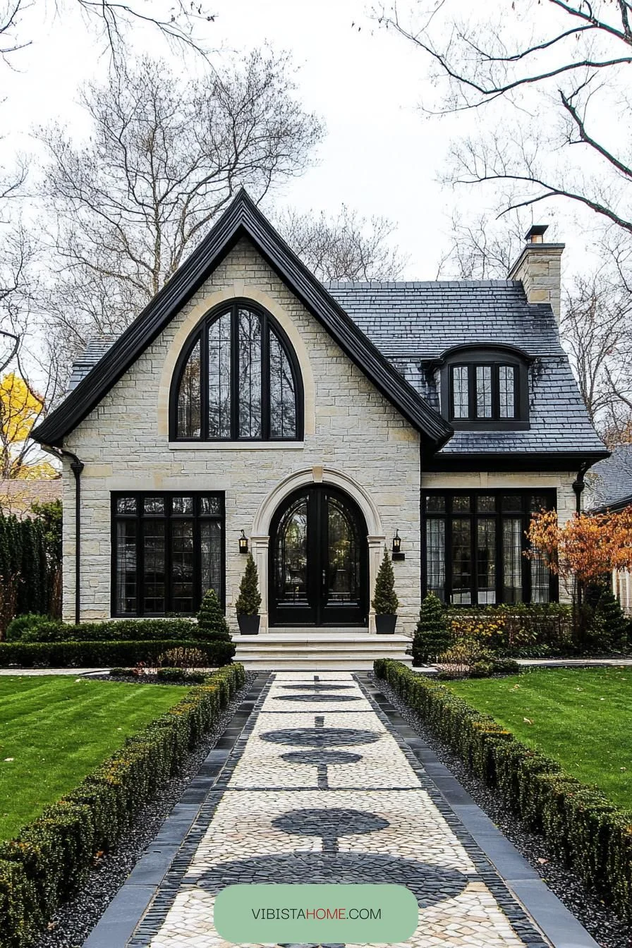Cartoon Character Windows Stone Manor