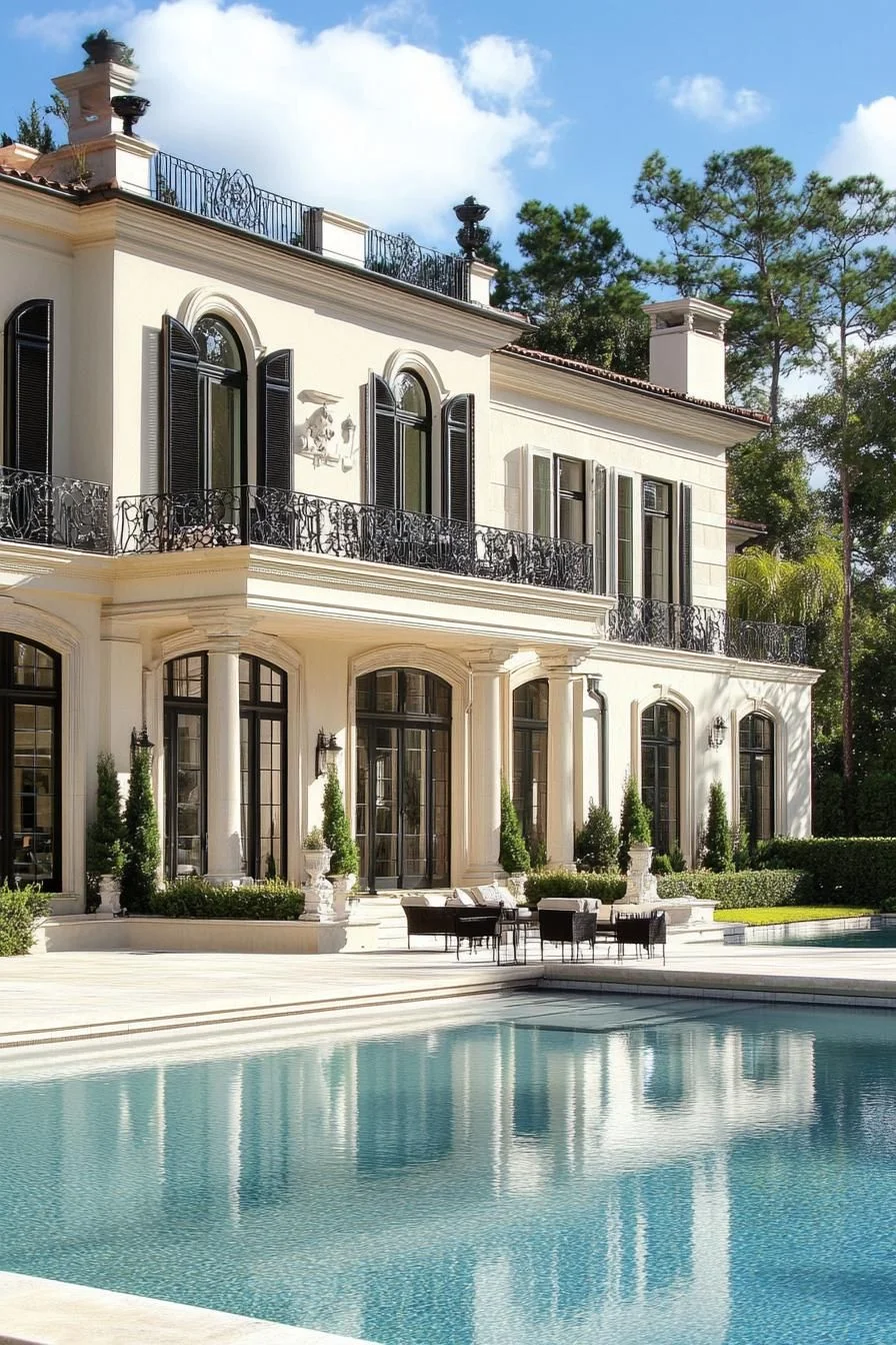 Mediterranean Pool and Patio Home