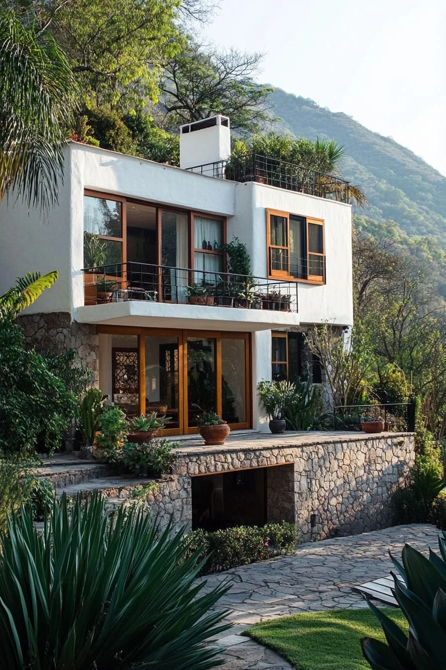 A Modern Cliffside Home With Lush Views