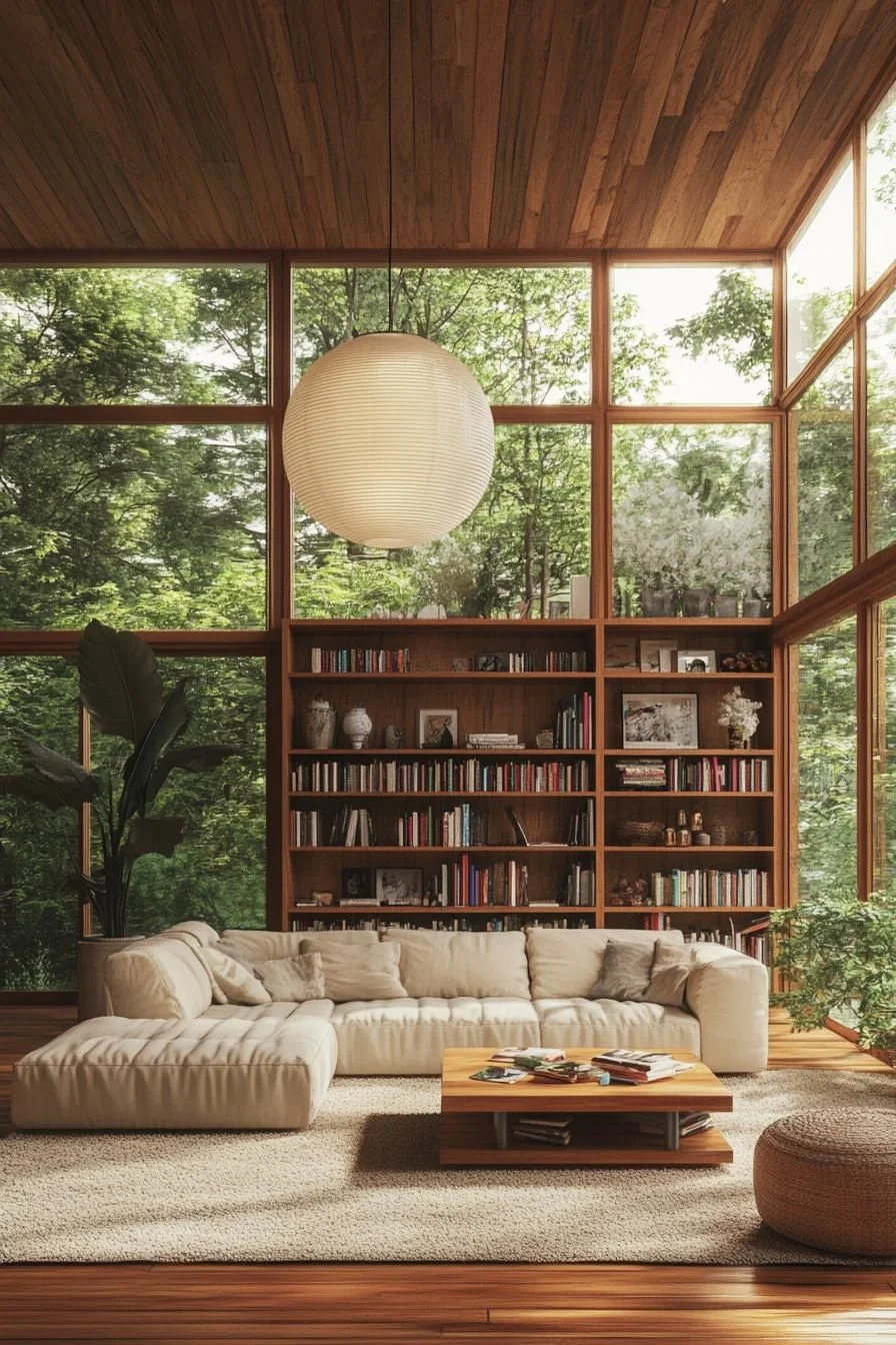 Forest-View Reading Room Design