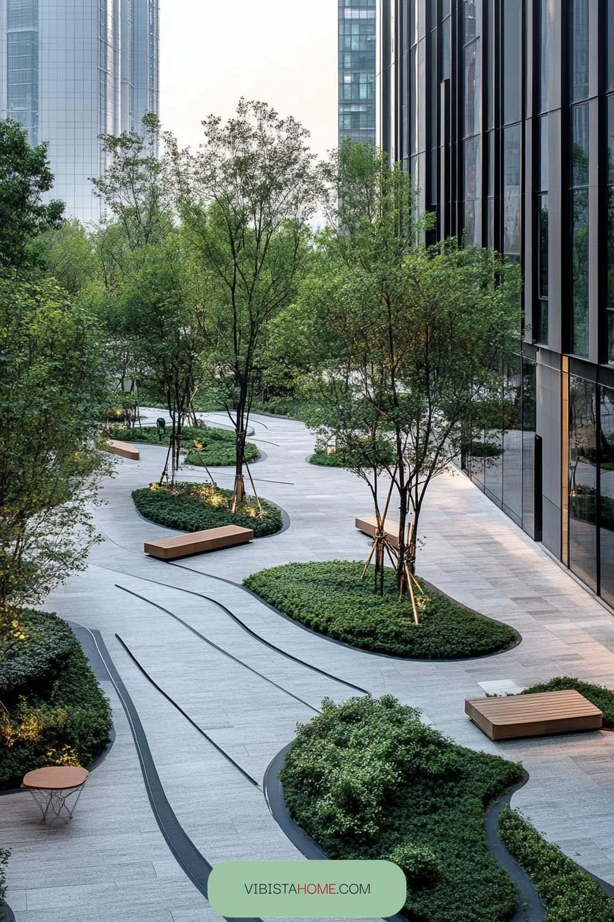 Eco-Friendly City Courtyard Escape