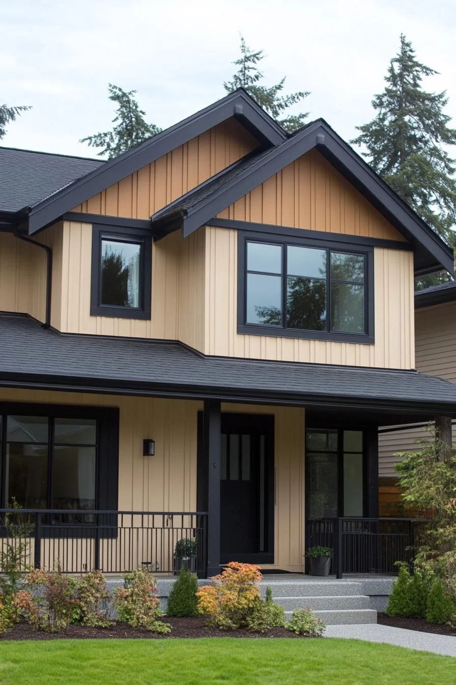 A Peach-Toned Suburban Retreat