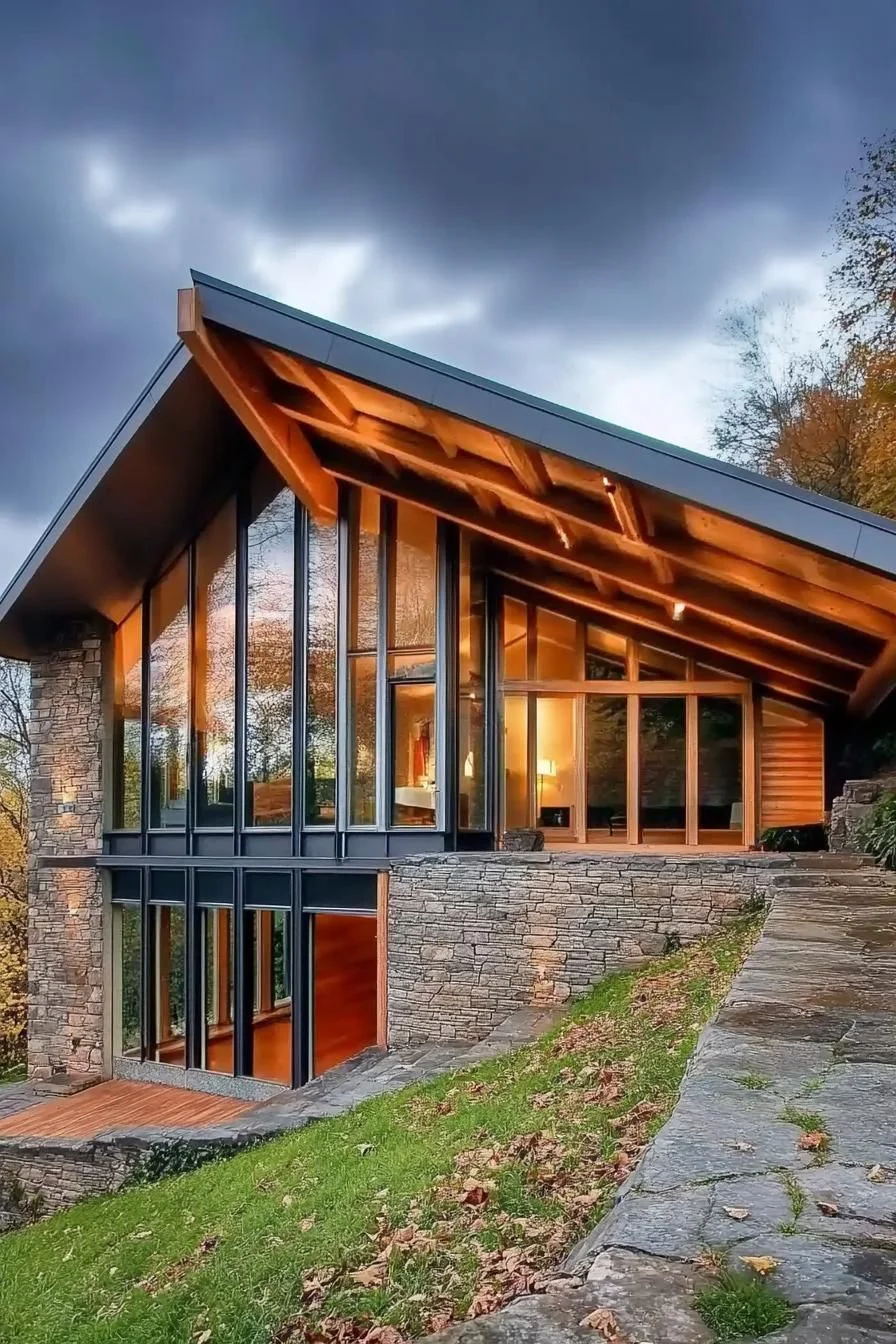 Symmetrical Design of Slope House
