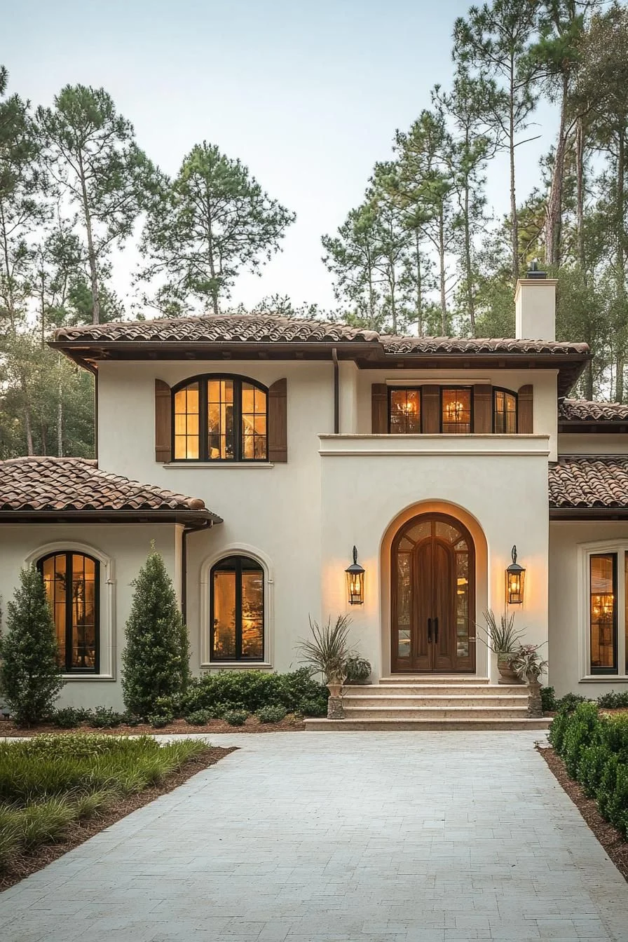 Terracotta Facade with a Treehouse Touch