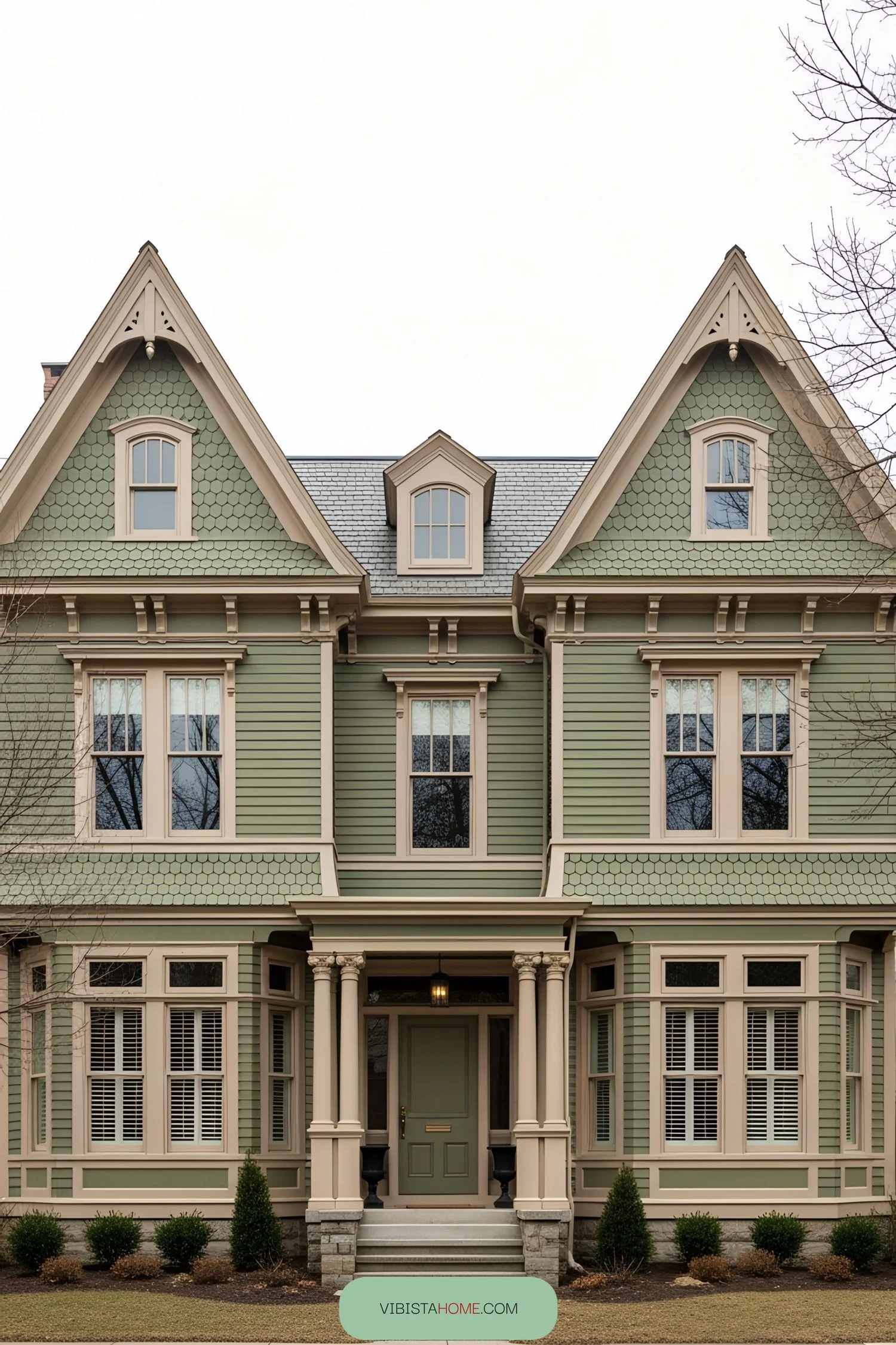 Verdant Victorian With Many Gables