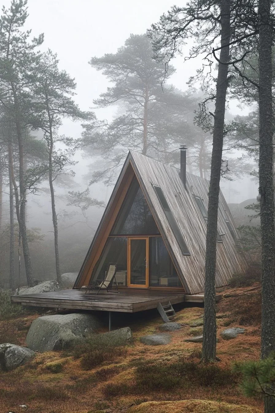 Classic A-Frame Timber Cabin Design - photo 2