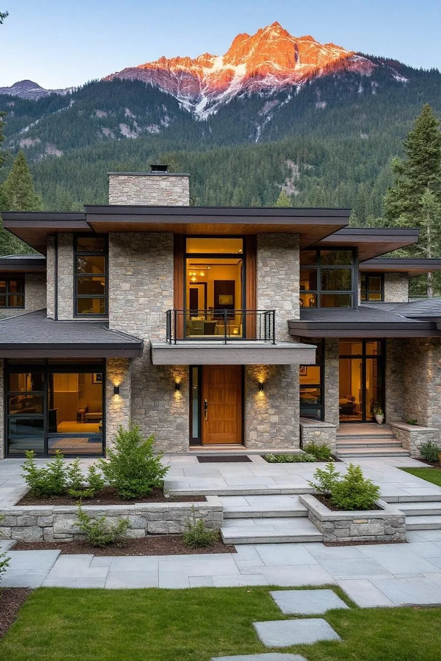 A Bold Stone-Clad Getaway