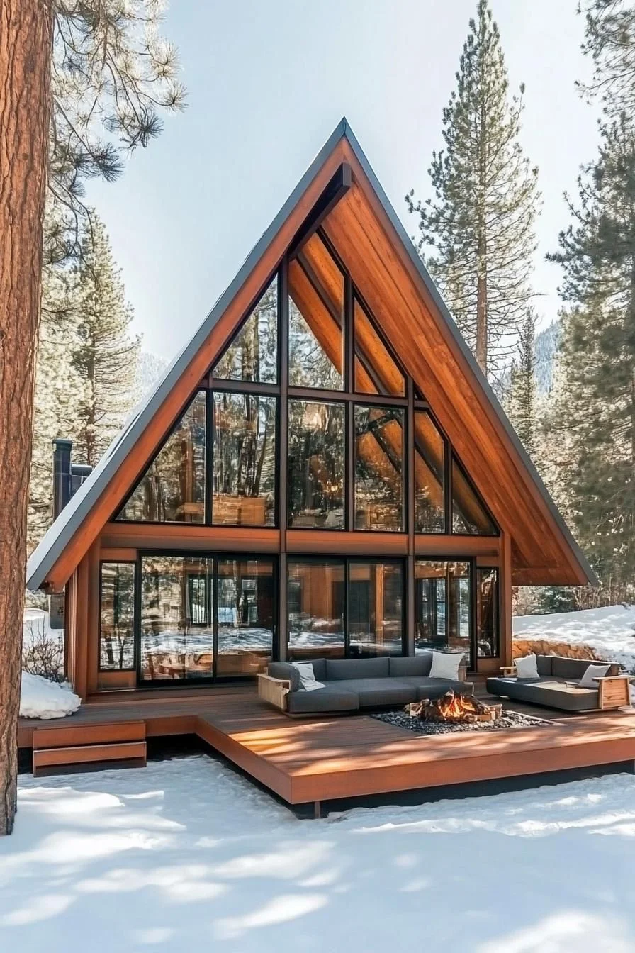 Apex Cabin Delight Among Snowy Pines