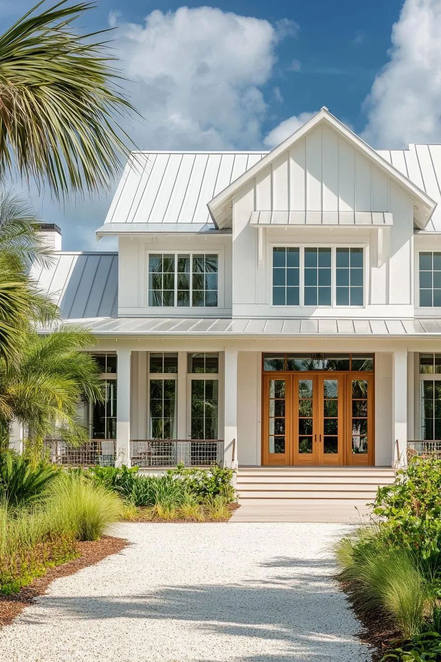 A Sunlit Coastal Manor by the Water