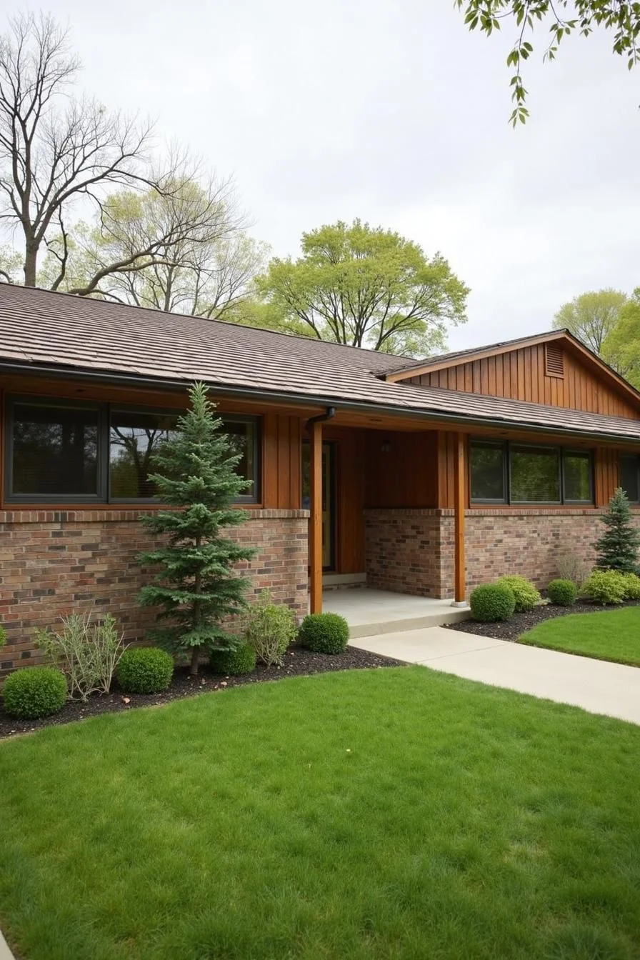 Evergreen Charm in a Mid-Century Ranch