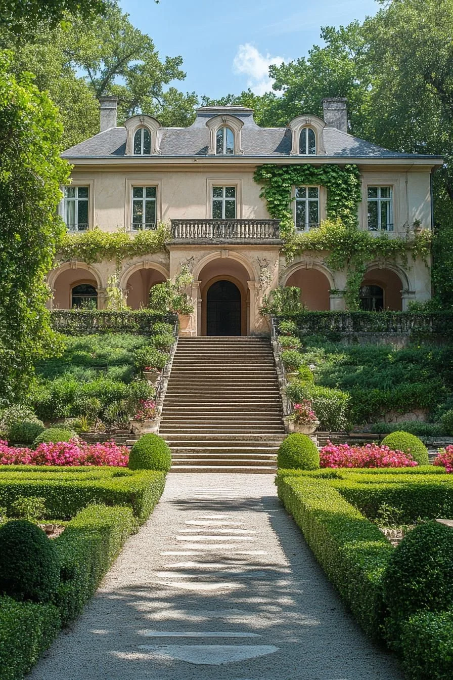 Bold Facade of a Grand Manor