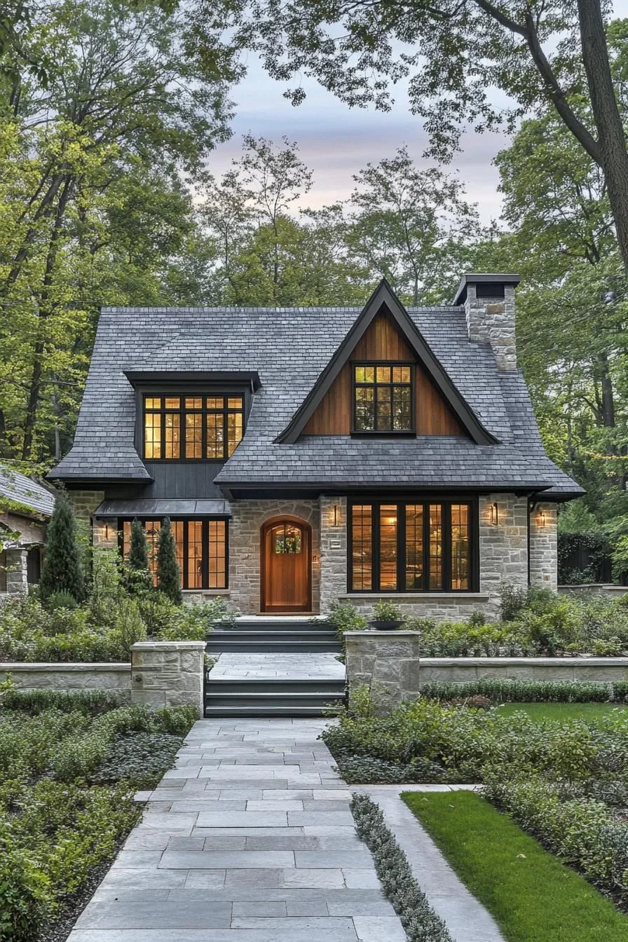 A Modern Twist on a Stone Cottage