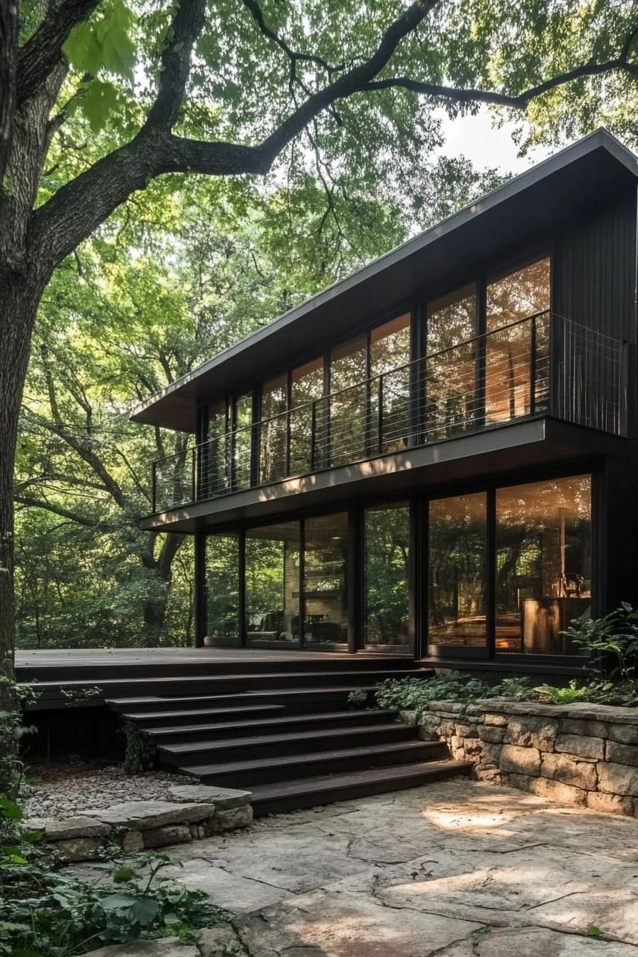 Whimsical Split Level Retreat in the Woods