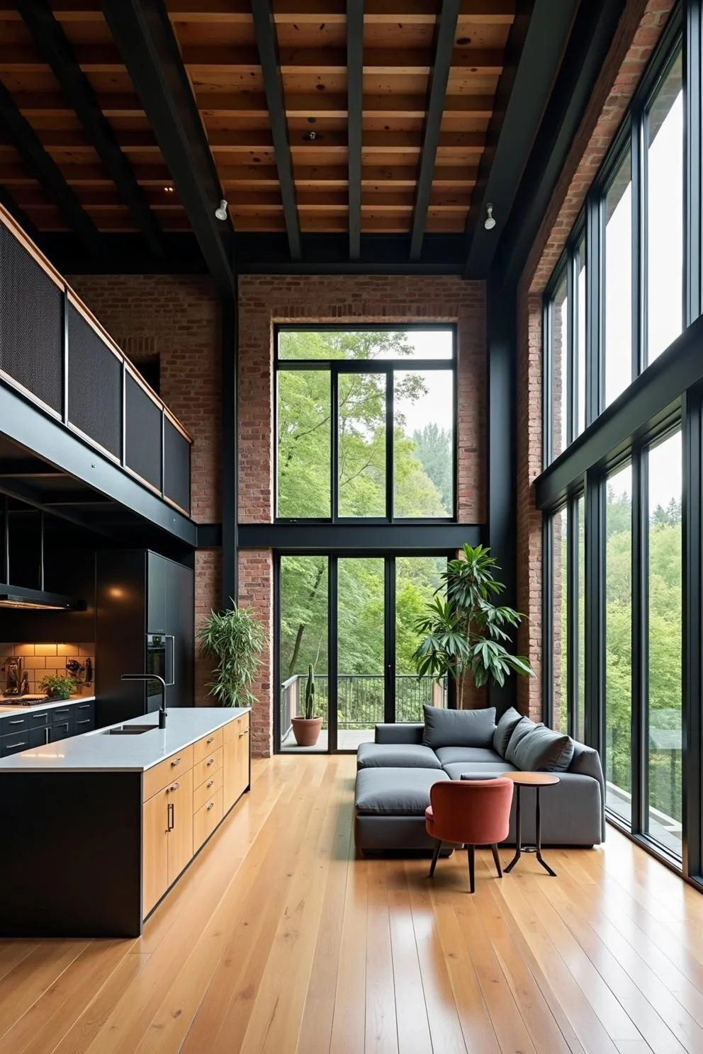 Loft Designs Featuring Indoor Greenery
