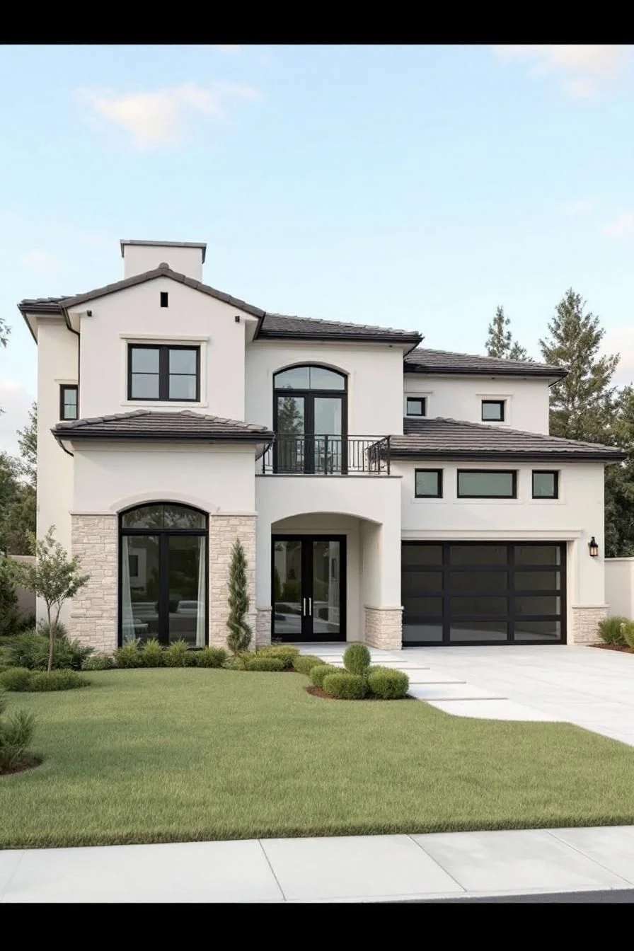 A Mediterranean Standout Surrounded by Greenery