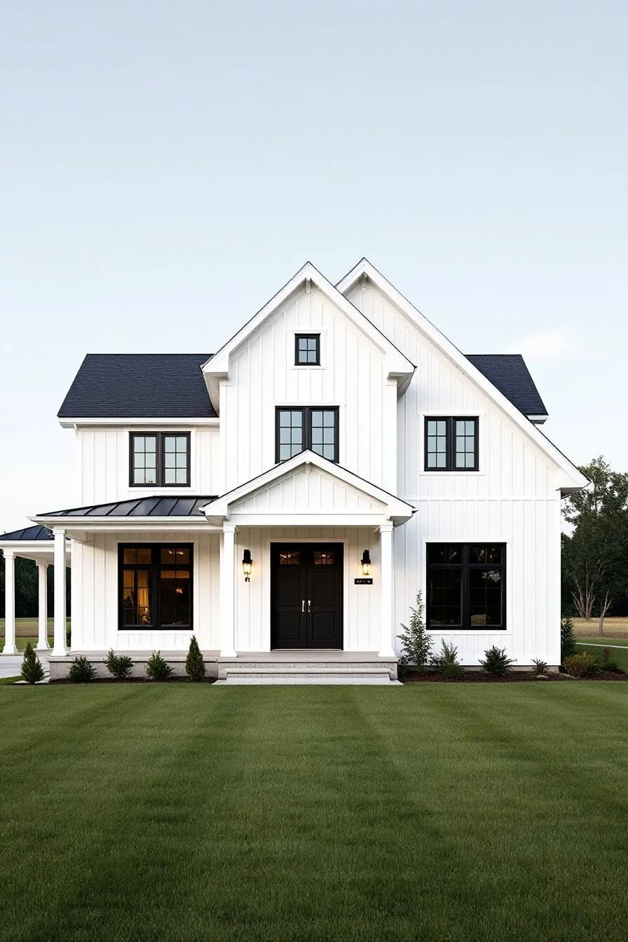 A Charming White-Sided Home