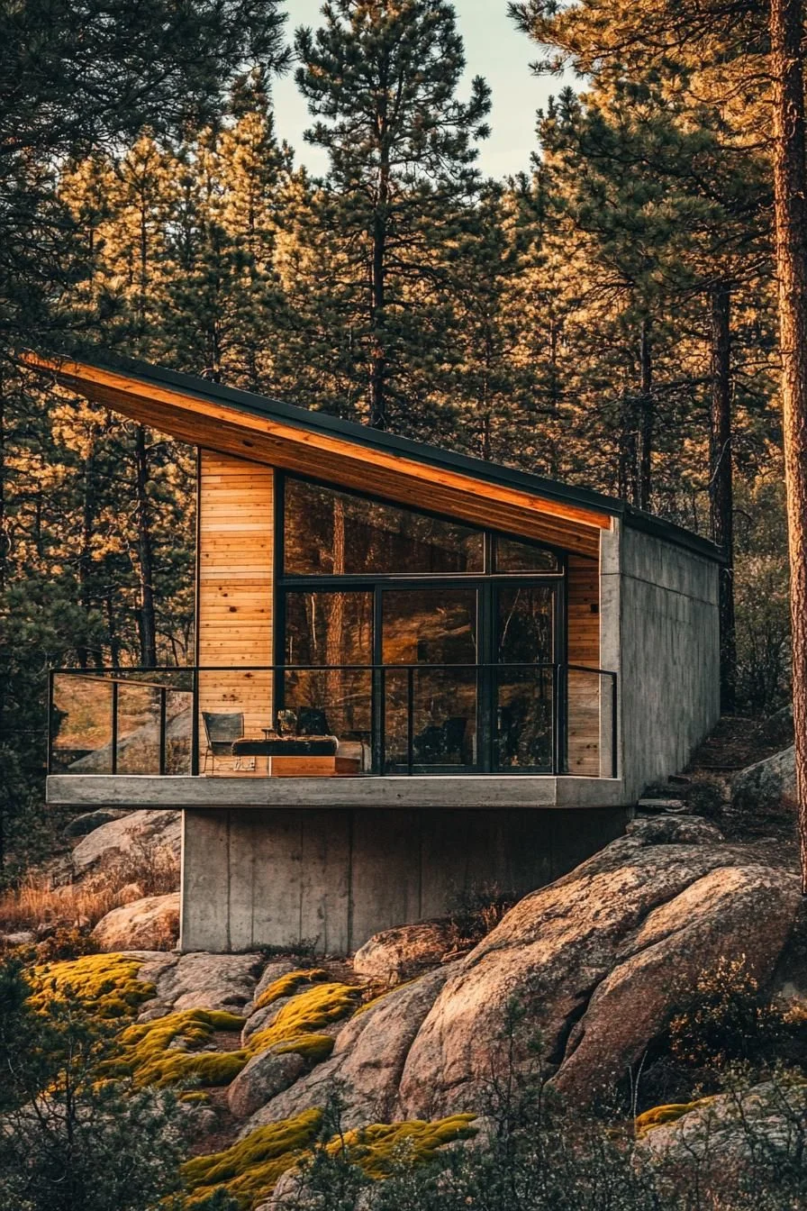 A Cozy Wooded Cabin in Hillside Harmony