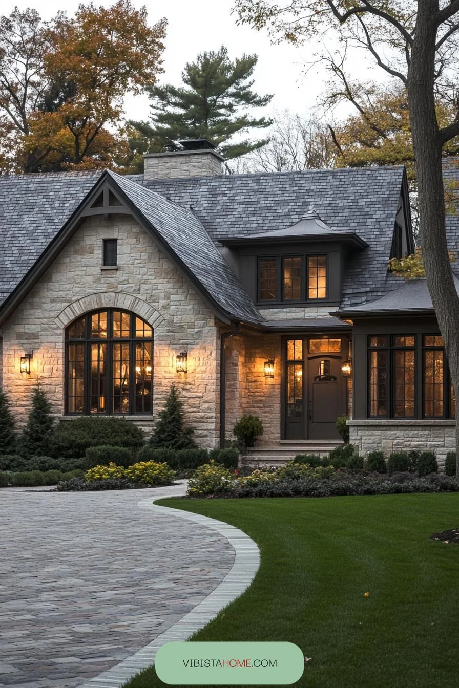 Curved Vista Stone Abode