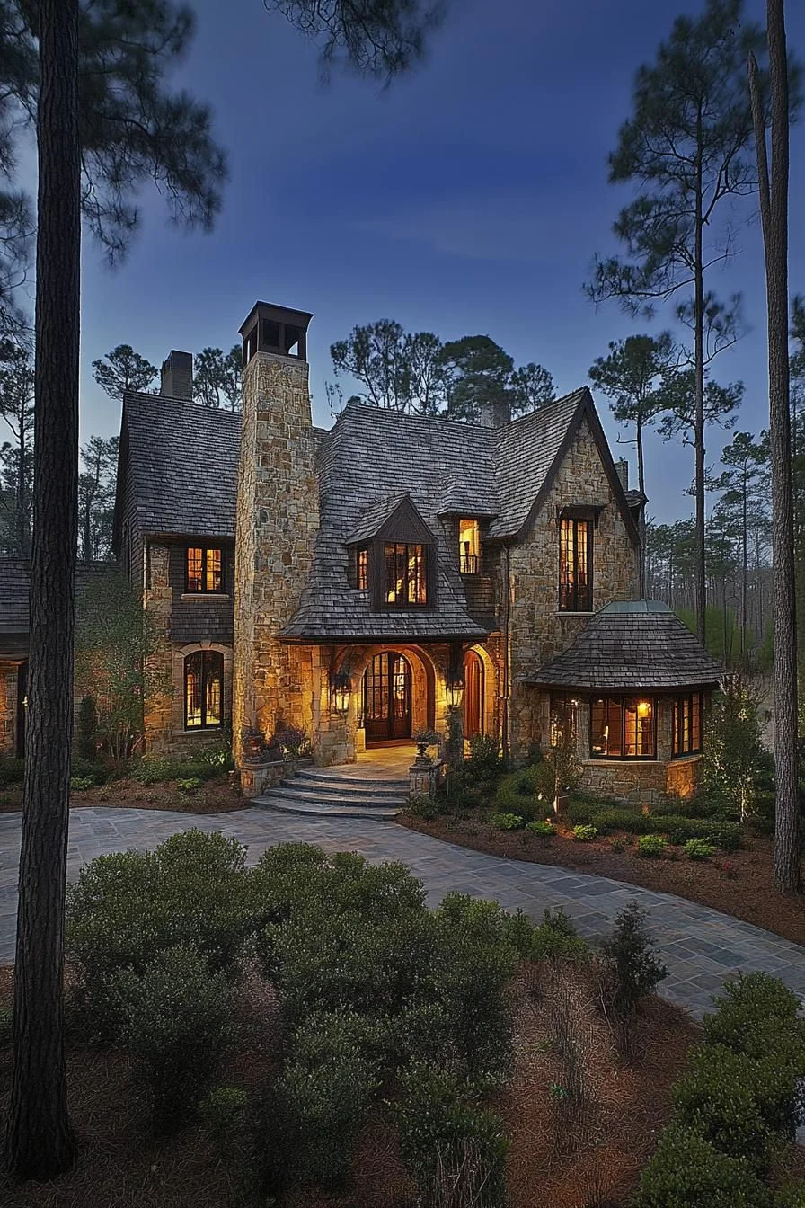 Playful Charm in Stone and Timber