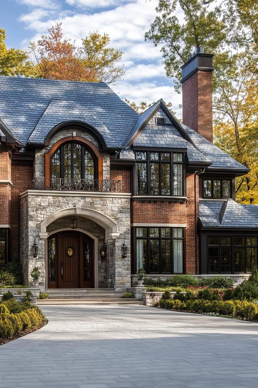 Brick Grandeur Topped With Slate