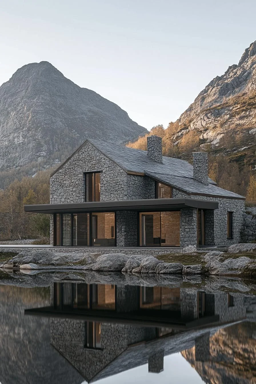 A Stone Home Fit for Mountain Majesty