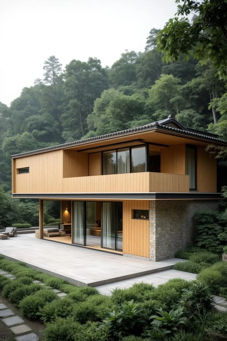 Bamboo Harmony: A Peaceful Forest Lodge