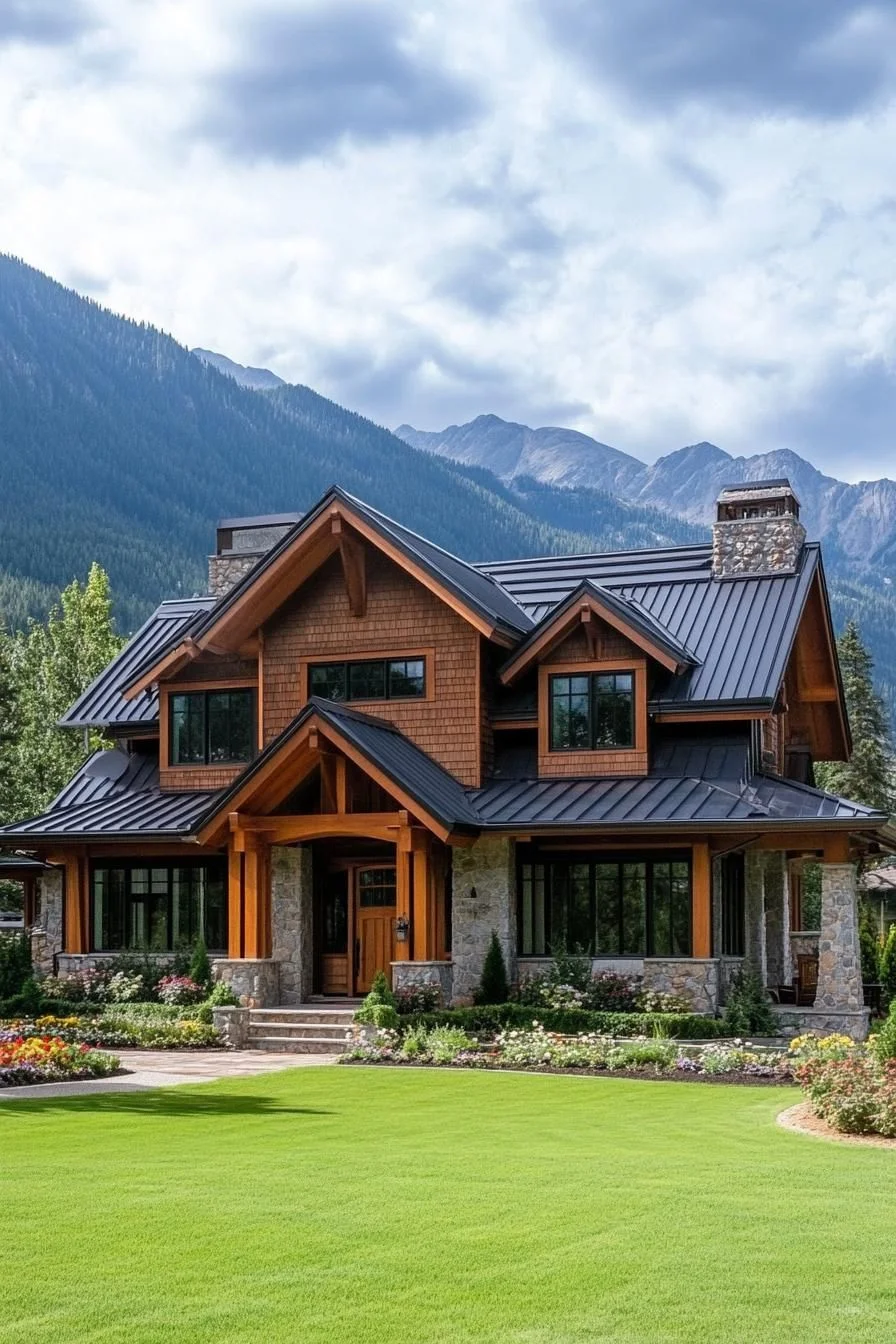 A Timber Dream Set in the Mountains