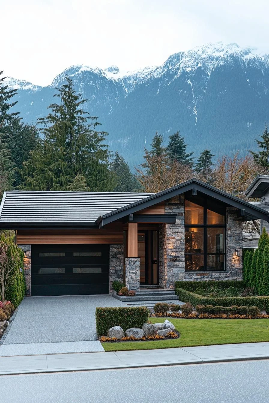 A Bold Brick Craftsman Home in the Mountains