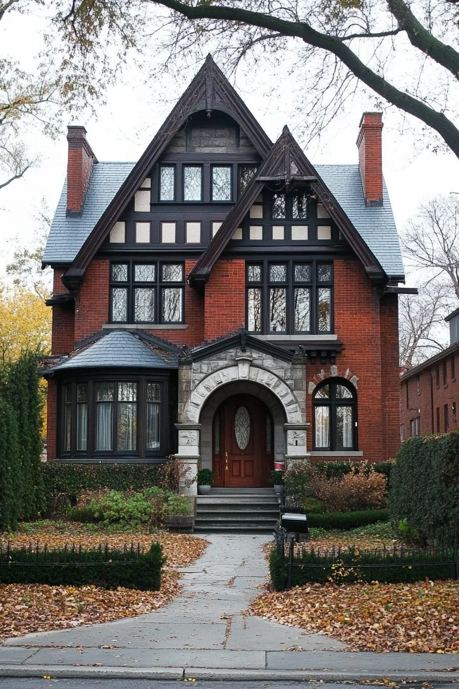 A Gothic Brick Home with Rustic Roots