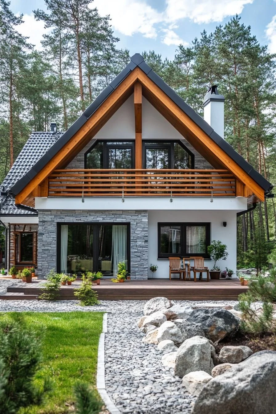 An A-Frame Escape in Timber and Calm