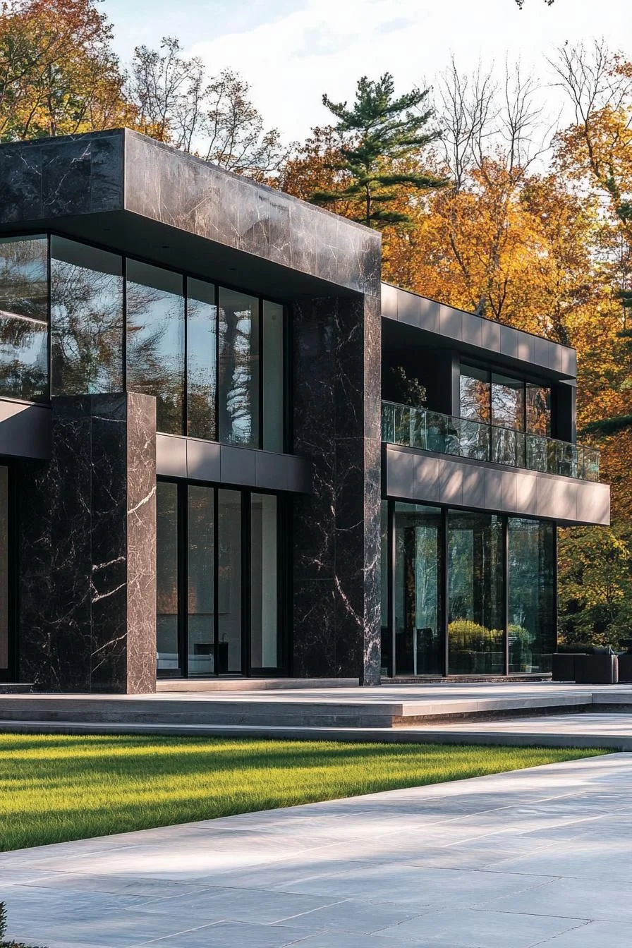 Dark Marble Manor with a Polished Finish