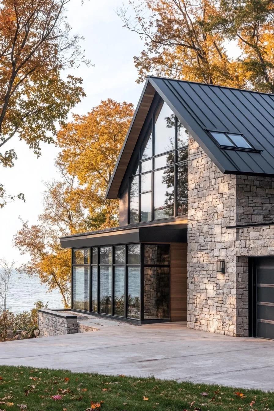 Bold Modern Lakefront Design