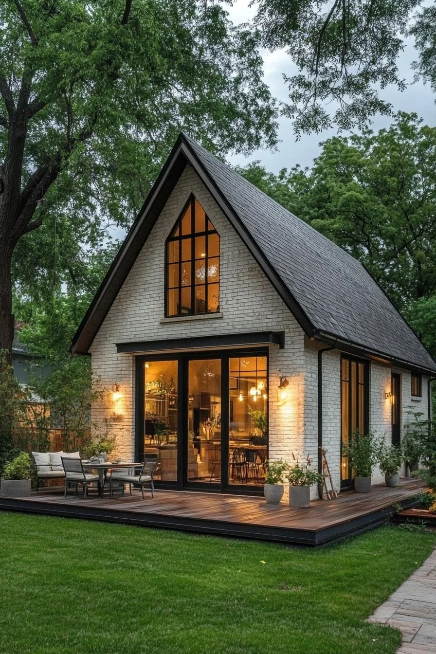 Chic Cottage Under Lush Verdure